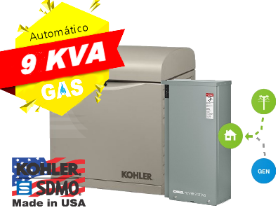 Generador eléctrico a gas 9 Kva