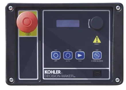 Tablero de comando y control de los generadores Kohler